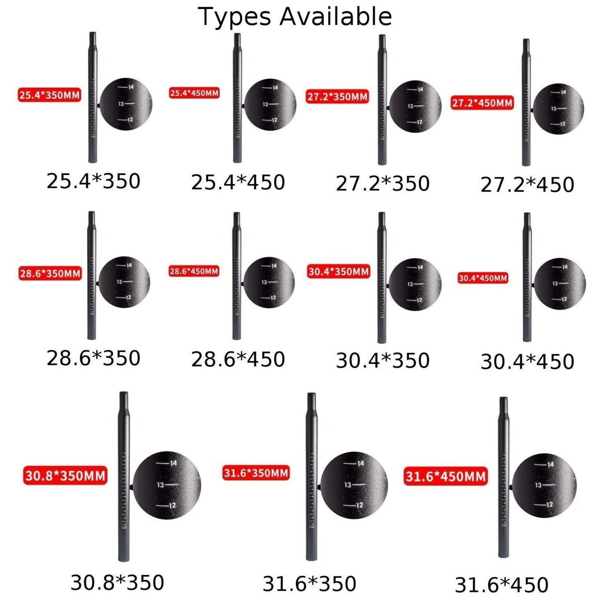 Seatpost for MTB Bike (25.4/27.2/28.6/31.6mm)