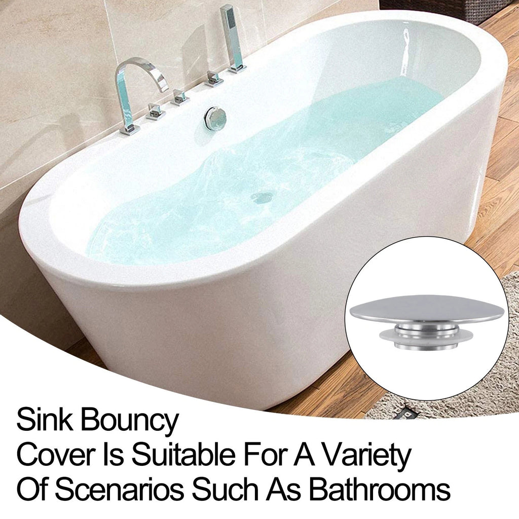 66mm Basin Waste Sink Cap Chrome for Bathroom Kitchen Replacement