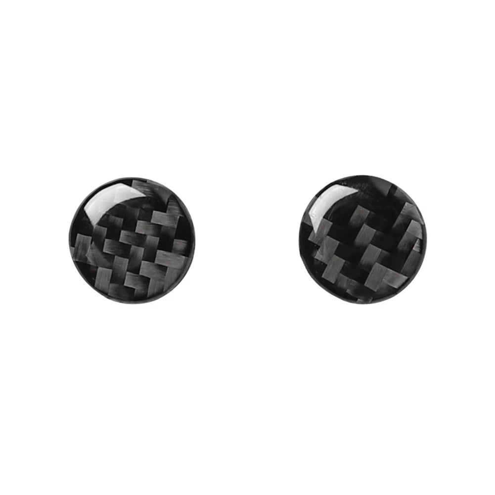 Carbon Fiber Inner AC Switch Button Cover Trim for Audi A6 A7 (2012–2018)