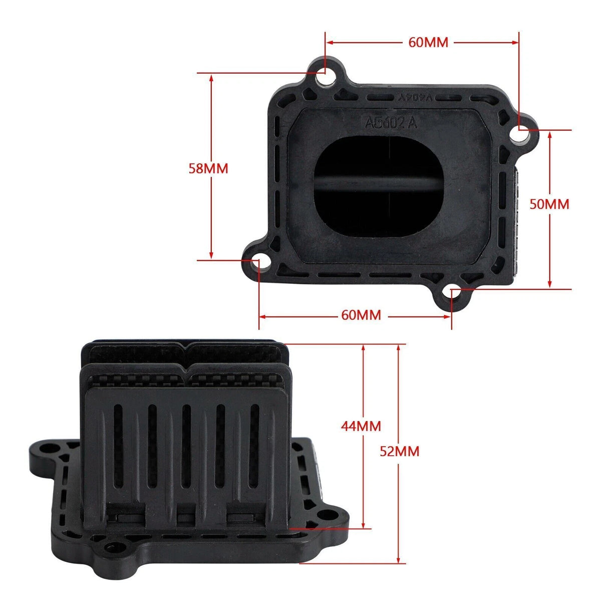 V4R04 Reed Valve Cage Block for Yamaha YZ125 (2005–2020)