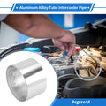 Intercooler Pipe 3" L 0° for - 4.96" OD, Silver Tone