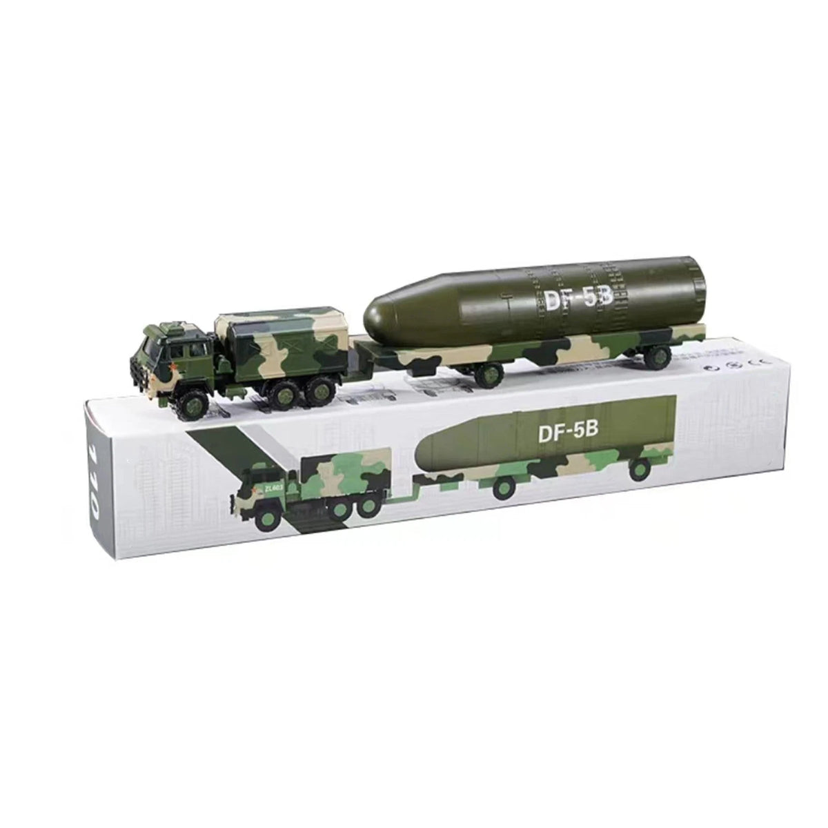 Dongfeng 5B Missile Vehicle Model 1:100 for Military Parade