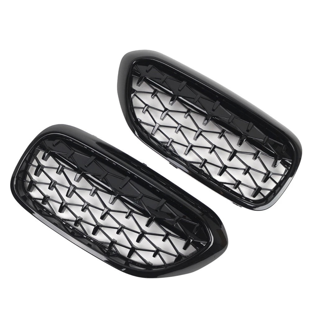 Front Kidney Grille Glossy Black for BMW 5 Series G30 G31 (2017–2019)