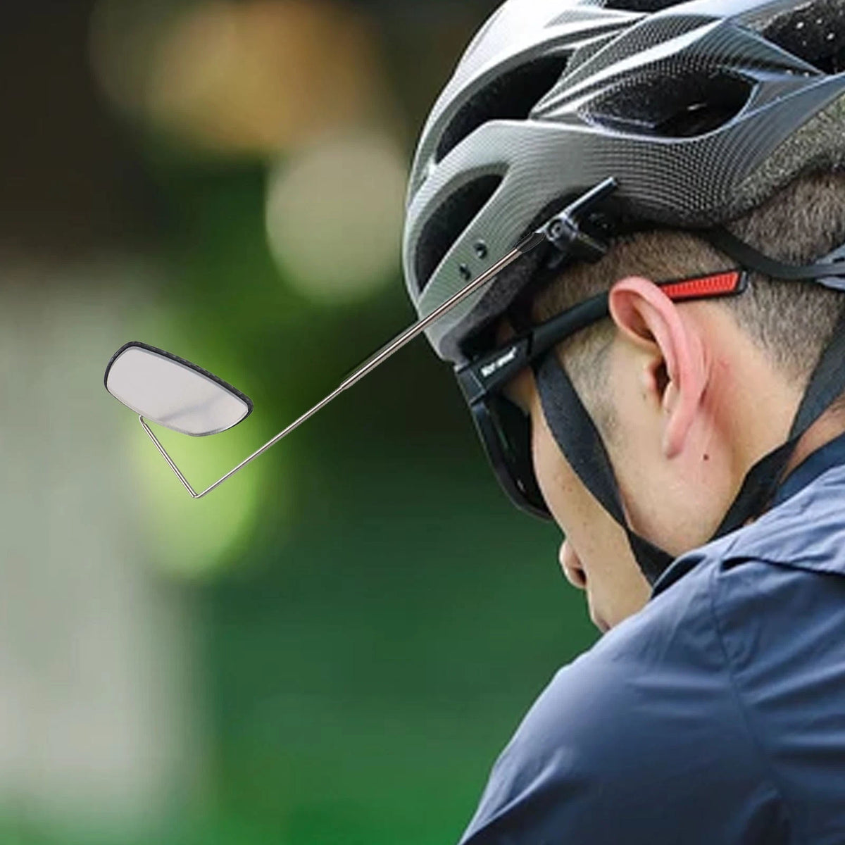 Rear View Mirror Mount for Bicycle Helmet