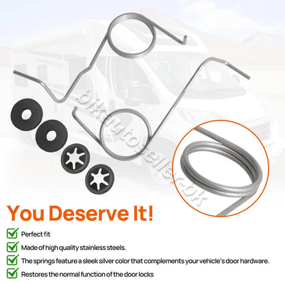 Set of 6 Door Lock Springs with Washer Kit for Hartal Motorhome Caravan