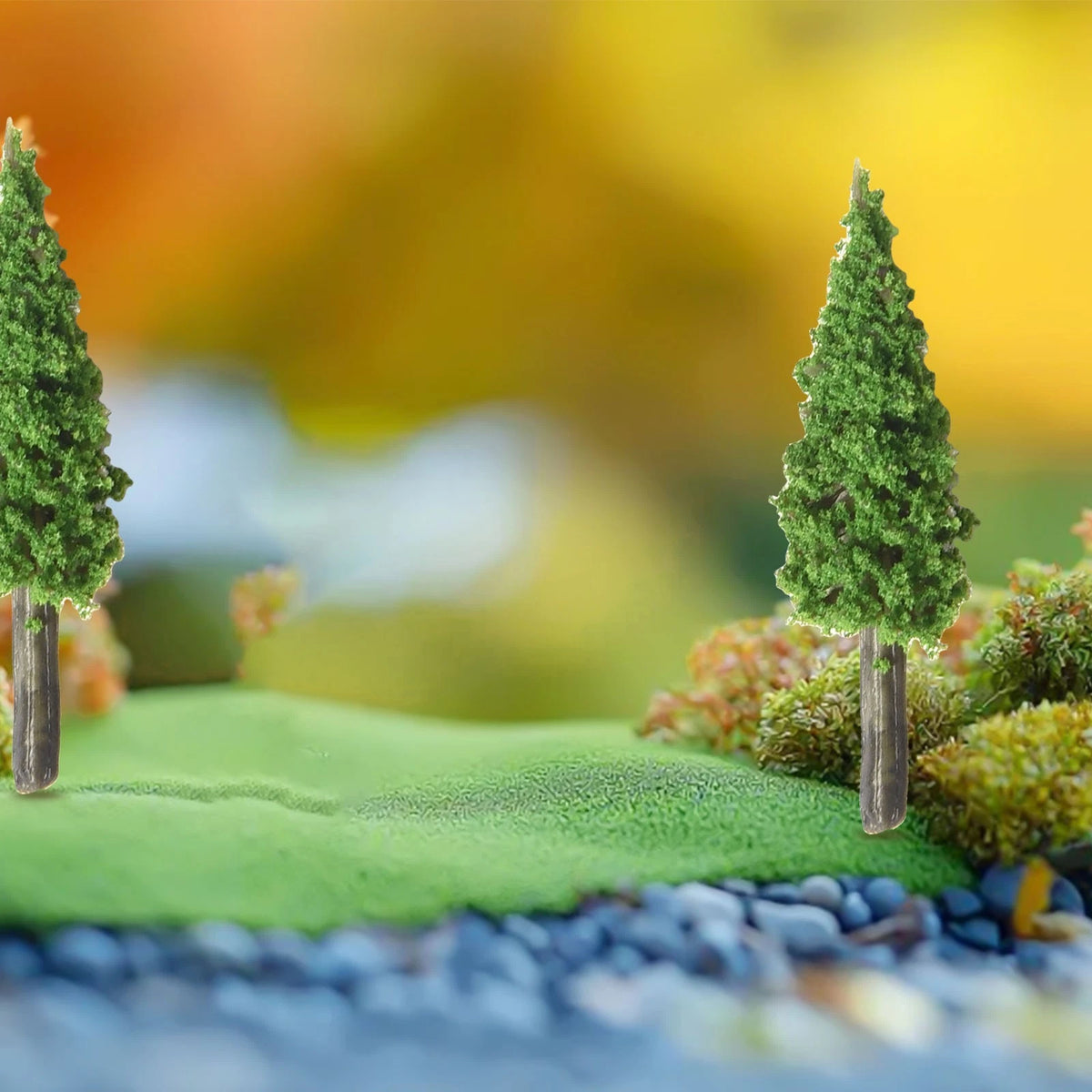 40x Model Landscape Miniature Railroad Scenery Decoration