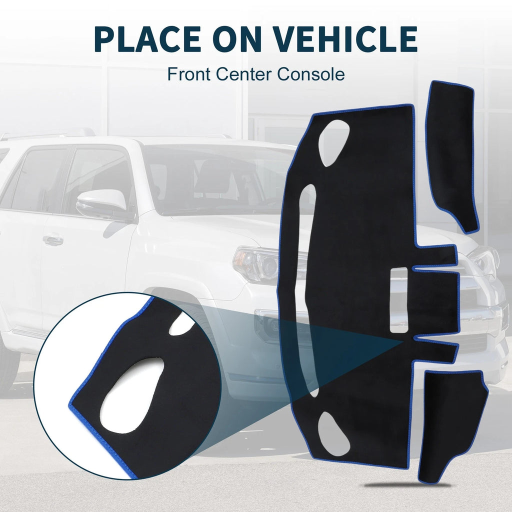 Dashboard Dash Cover Mat for Mazda Flair Wagon MM21 Sun Protector Black Blue Set (2009–2016)