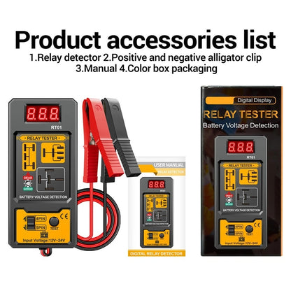 Automotive Relay Tester for 12V and 24V Batteries