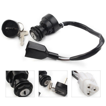 Ignition Key Switch for Kawasaki Brute Force KVF650D KVF750 Prairie KVF650B (2003–2023)