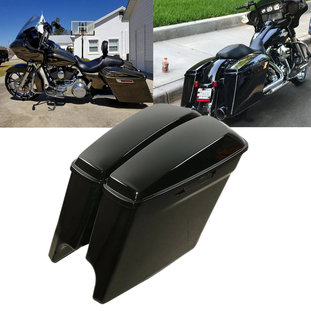 5" Stretched Extended Saddlebags for Harley Electra Glide Road King (2014–Up)