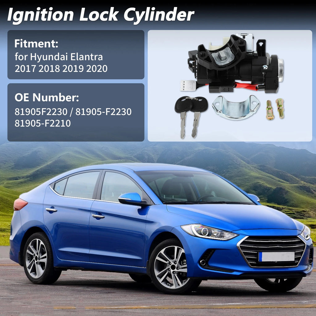 Ignition Lock Cylinder Housing Replacement for Hyundai Elantra (2017–2020)