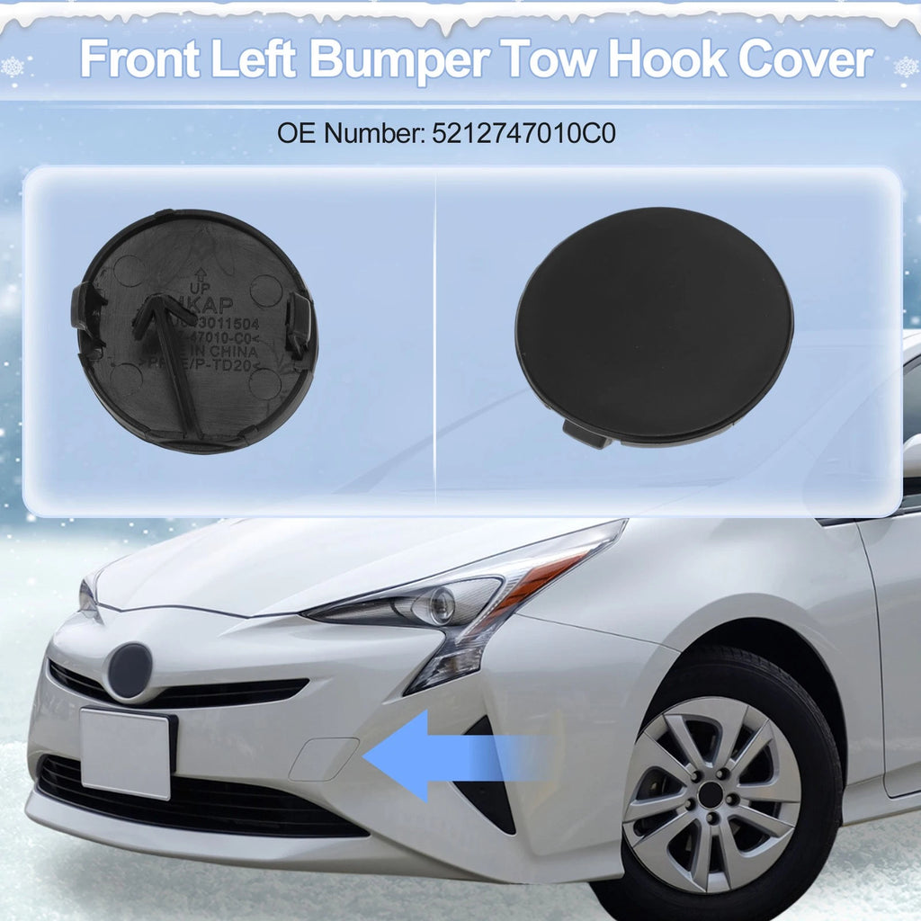 Tow Hook Cover Cap Left Front Replacement for Toyota Auris 2006–2009