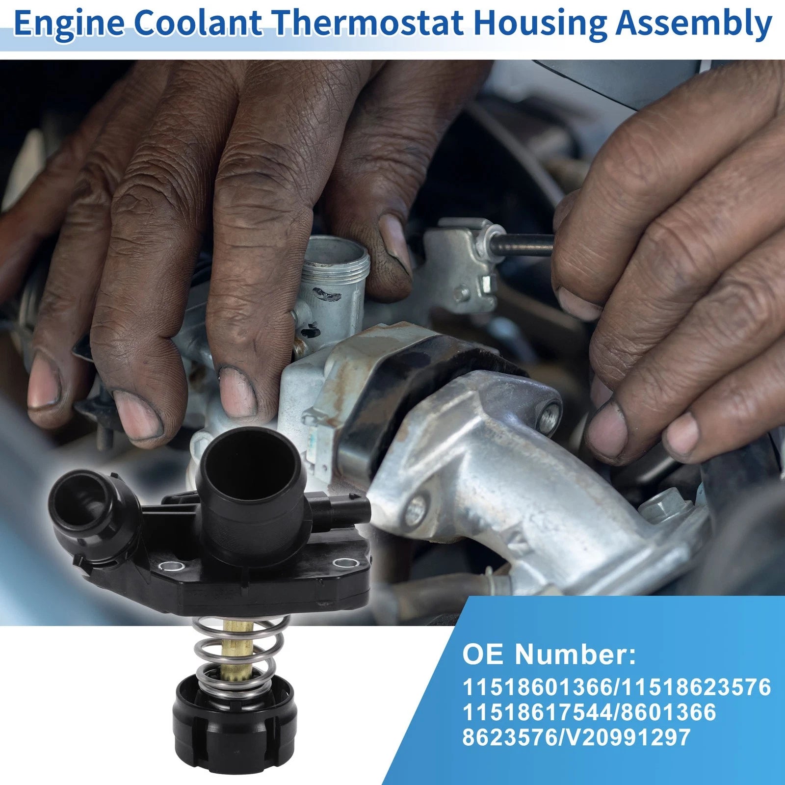 Engine Coolant Thermostat for Mini Cooper (2014–2015) 11518601366