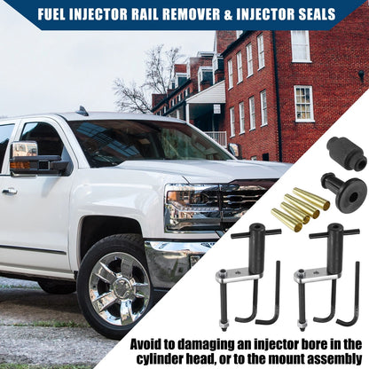 Set of 4 Fuel Injector Rail Assembly Remover Seals Tools for GM Engines