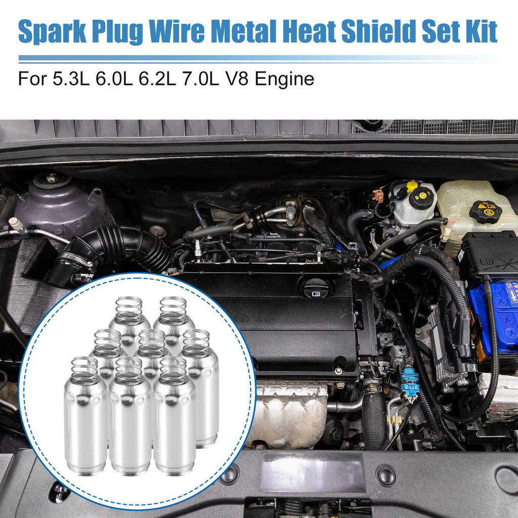 Spark Plug Wire Heat Shield Kit for Chevy Silverado 5.3L 6.0L (1999–2007)