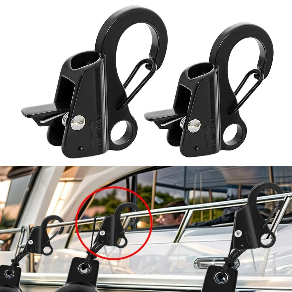 Adjustable Sliding Rope Clips for Boat Fender and Docking Line Holder