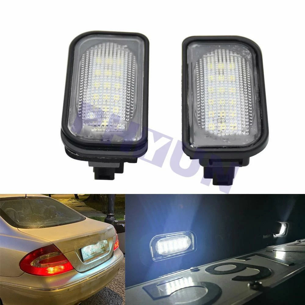 2X LED Rear License Plate Light for Chrysler Crossfire (2004–2008)