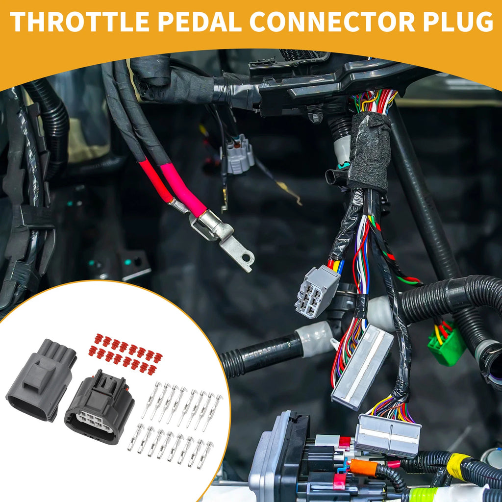8 Pin Throttle Pedal Connector Plug for Ford (1 Set)