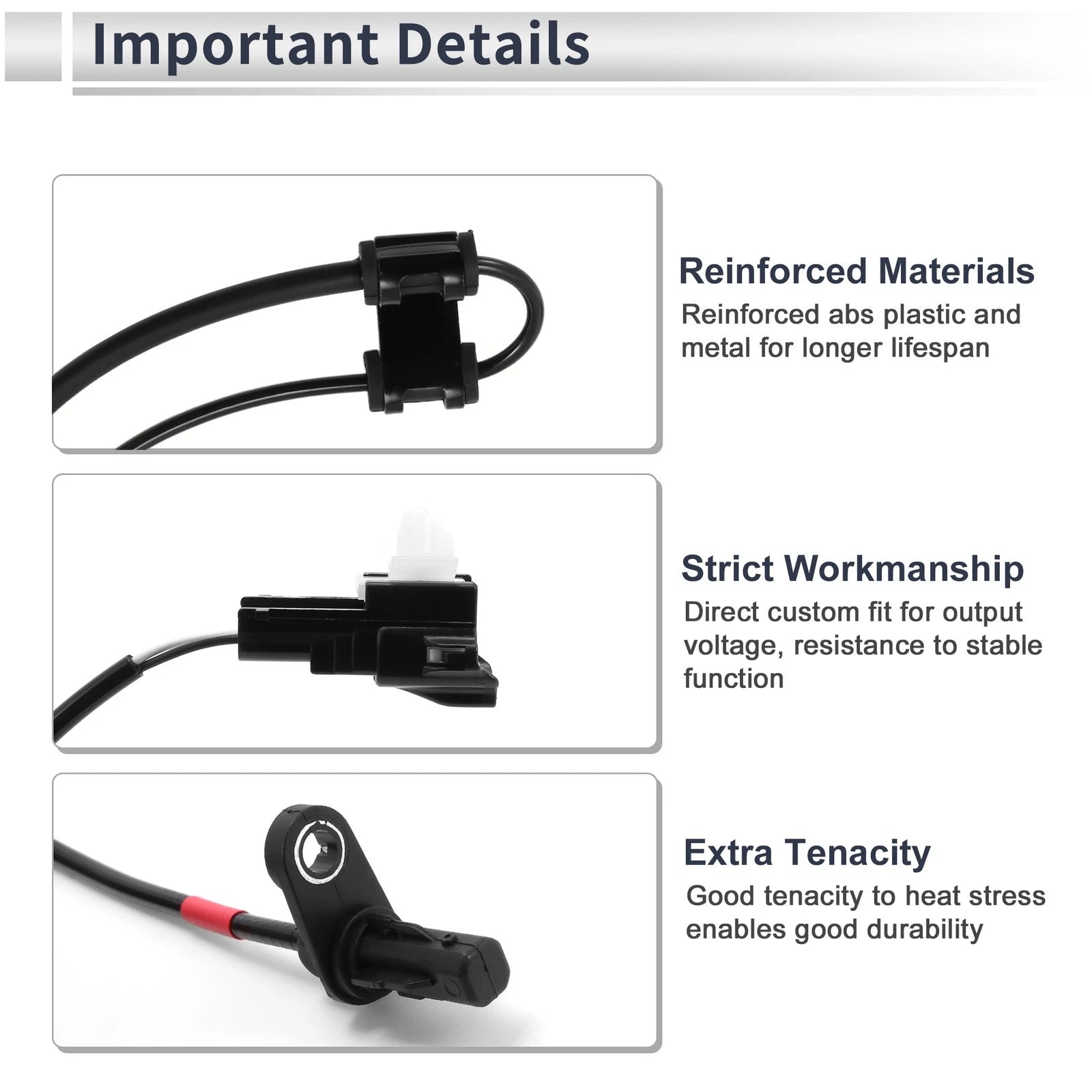 ABS Wheel Speed Sensor Front for Hyundai Sonata (2011–2012)