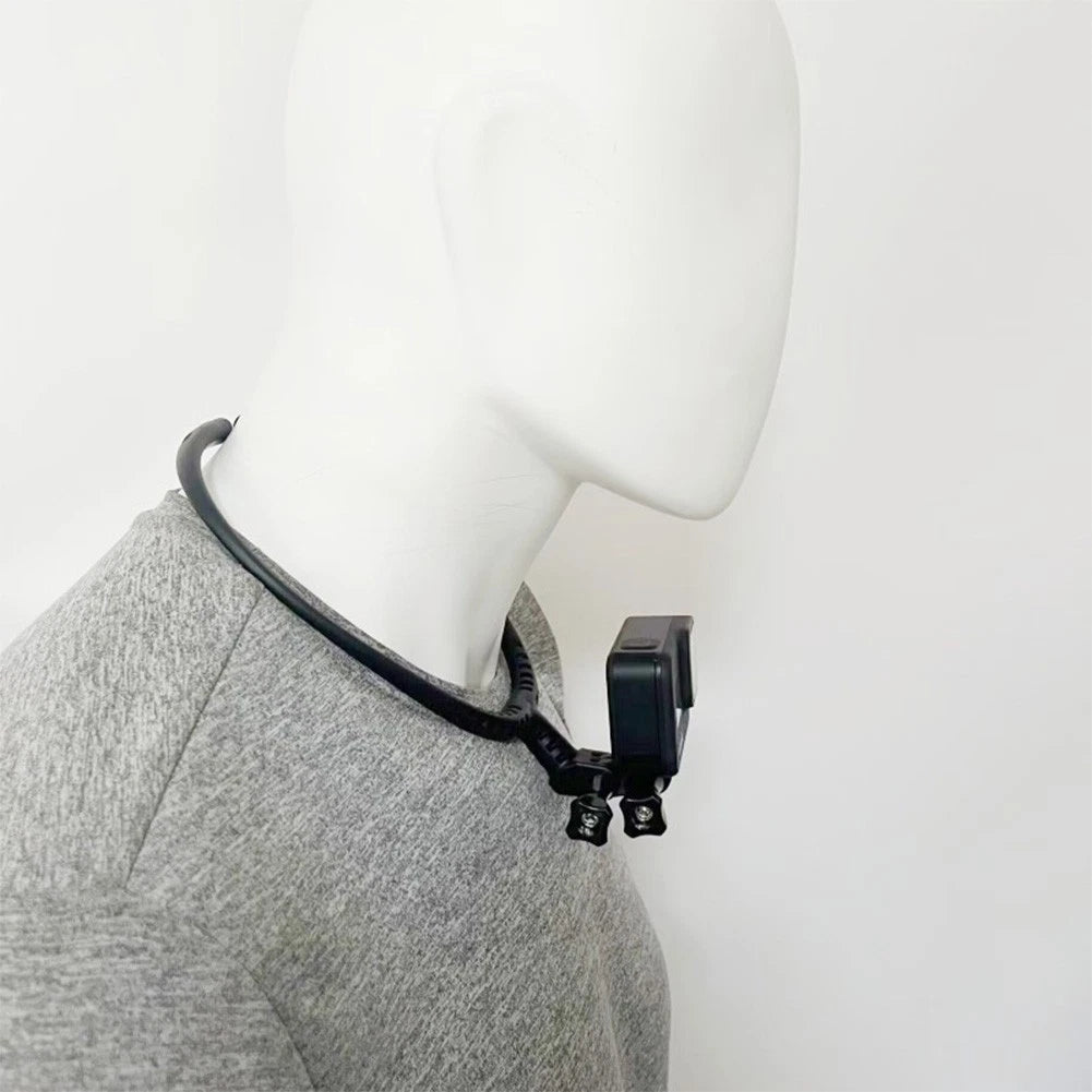Adjustable Neck Mount for Filming Adventures 180° Comfortable Fit