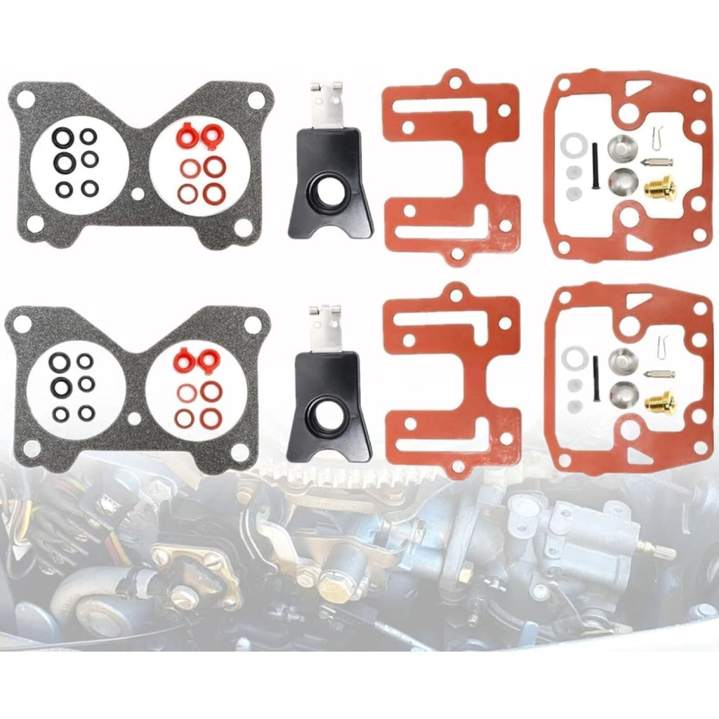 2pc Carb Repair Rebuild Kit for Johnson Evinrude (0439076, 439076, 392550, 18-7046)