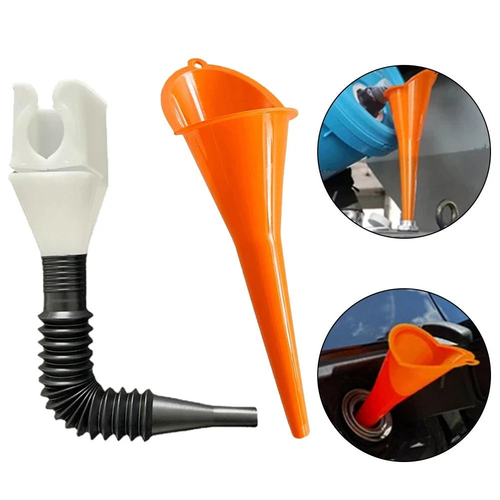 Multi Purpose Flexible Draining Tool Snap Funnel for Easy Oil Draining