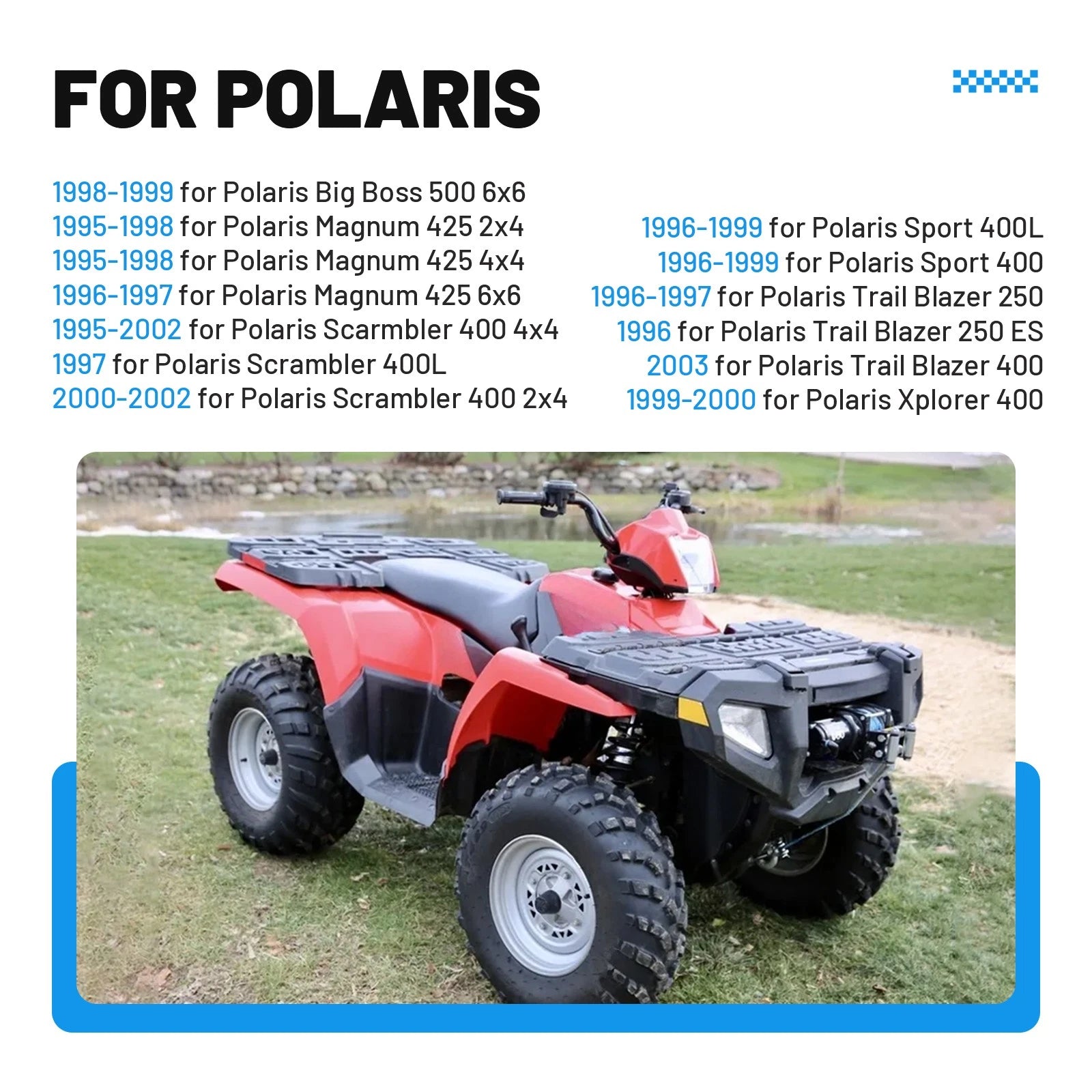 Air Filter Stand for Polaris Big Boss 500 6x6 (1998–1999) 5432607 5431669 5811012