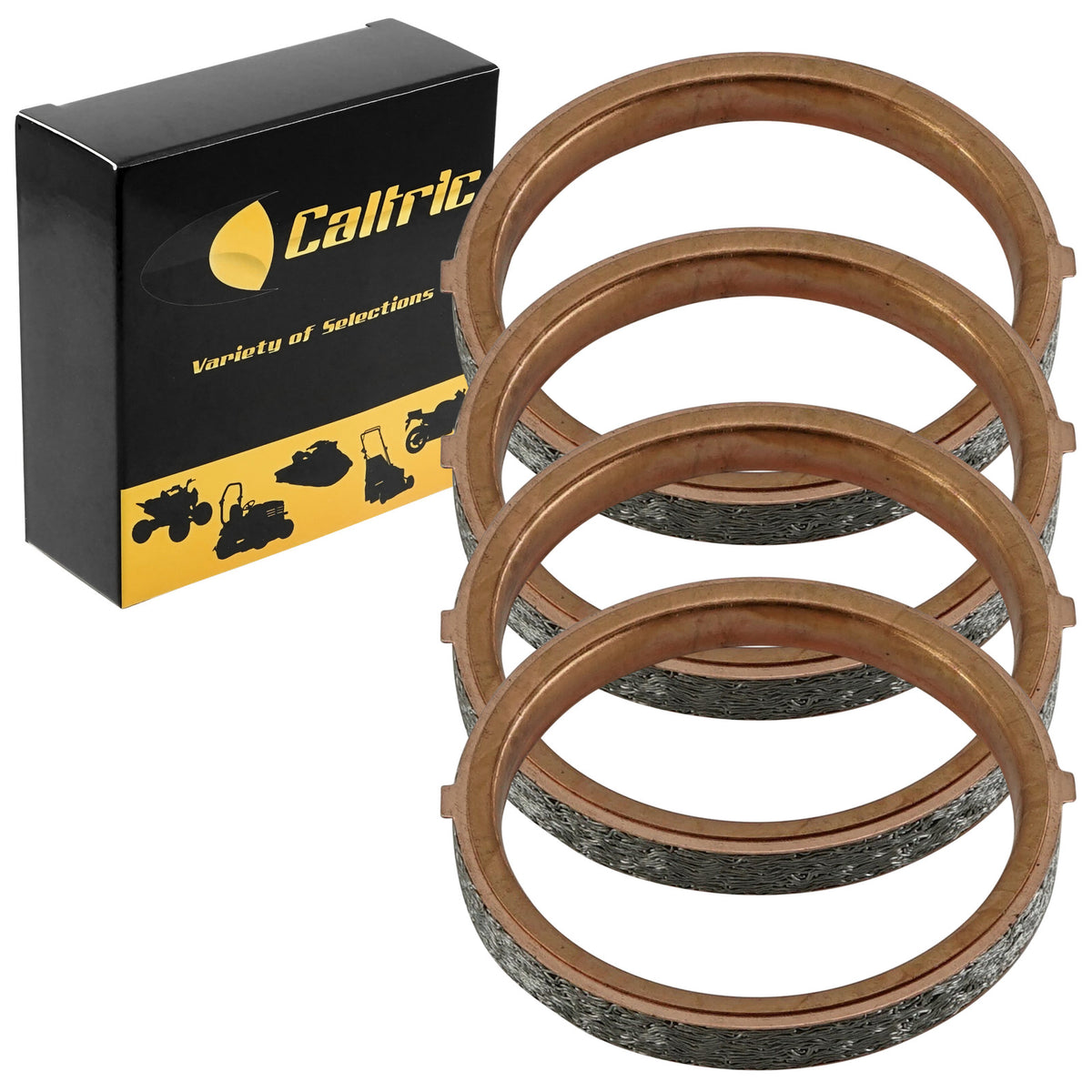 Exhaust Muffler Pipe Gaskets Replacement Set for Suzuki GSX-R1100W (1993–1998)