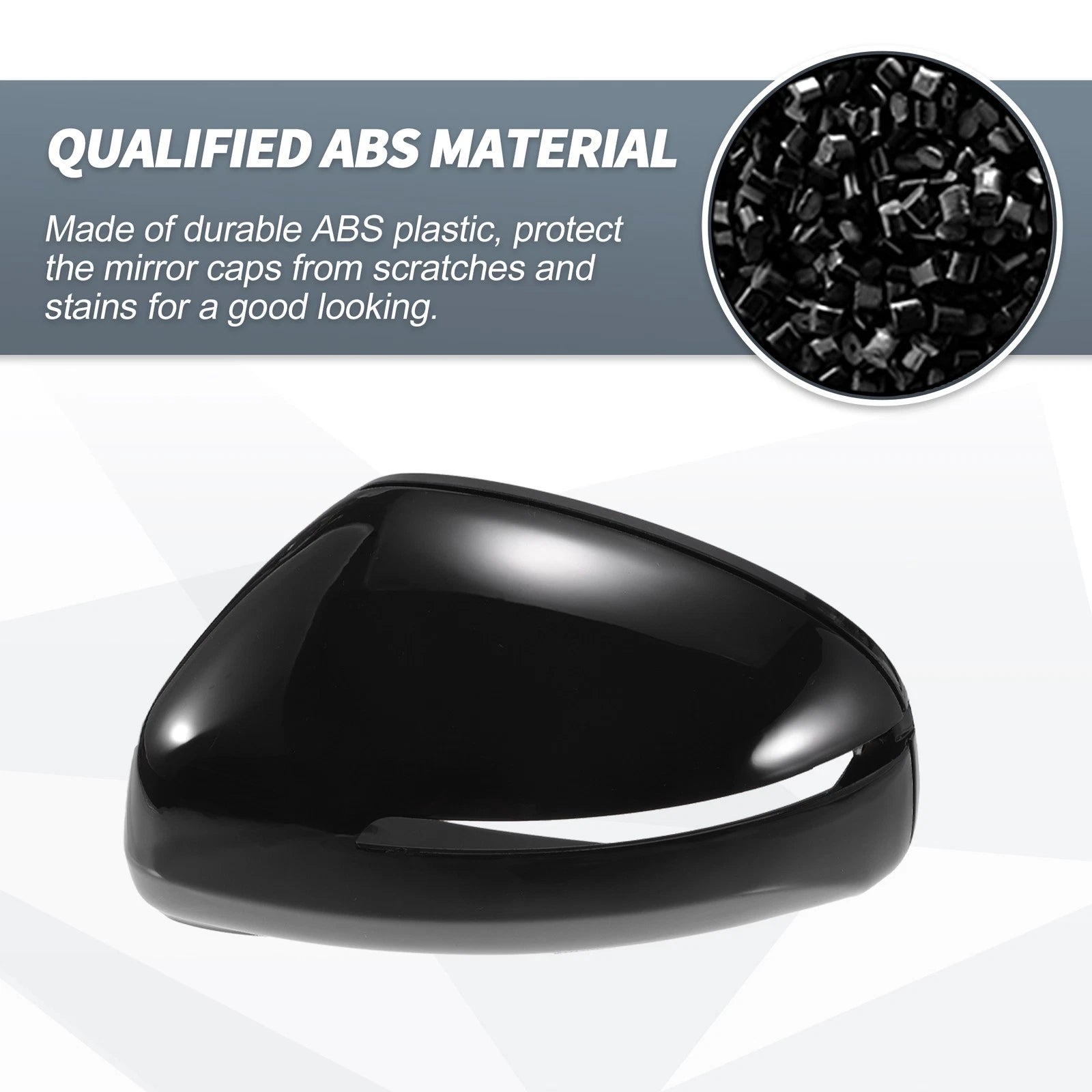 Rearview Mirror Cover Cap Gloss Black for Audi TT TTS TTRS MK2 R8 (2016–2022)