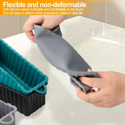 Set of 2 Rectangular Silicone Baking Moulds - Food-safe, Easy Demoulding