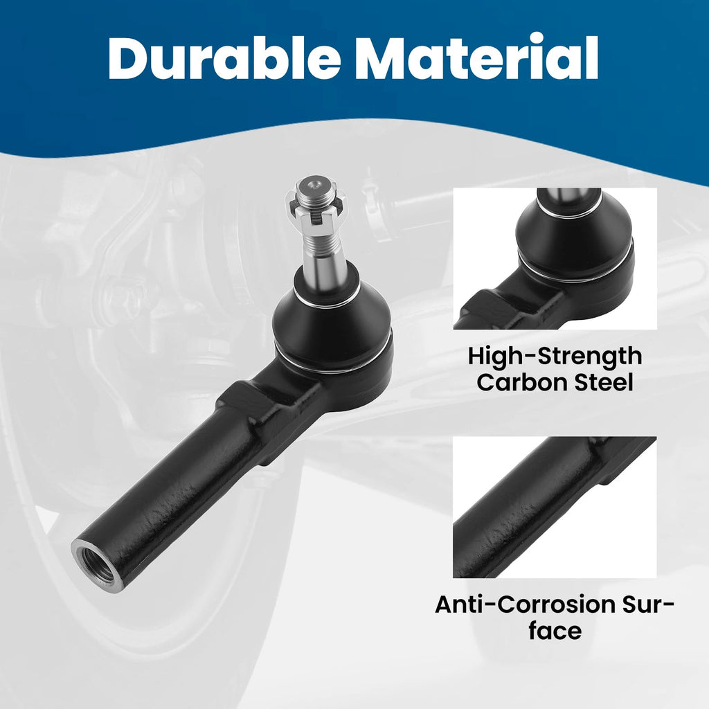 2X Front Outer Tie Rods for Chevy Impala (2000–2013) & Buick Century (1997–2005)