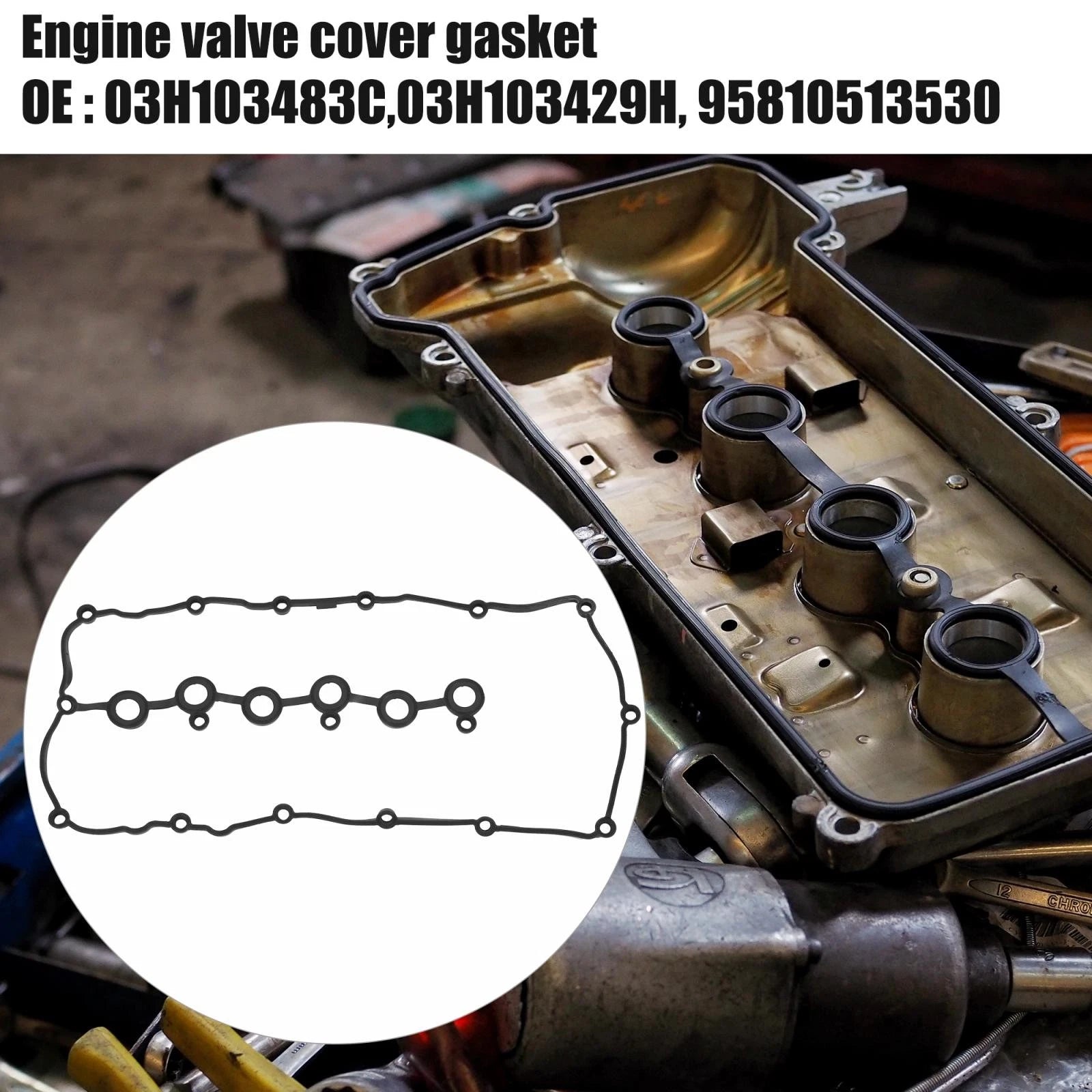 Engine Valve Cover Gasket Replacement for Audi Q7 (2007–2010) Cayenne (2008–2014)