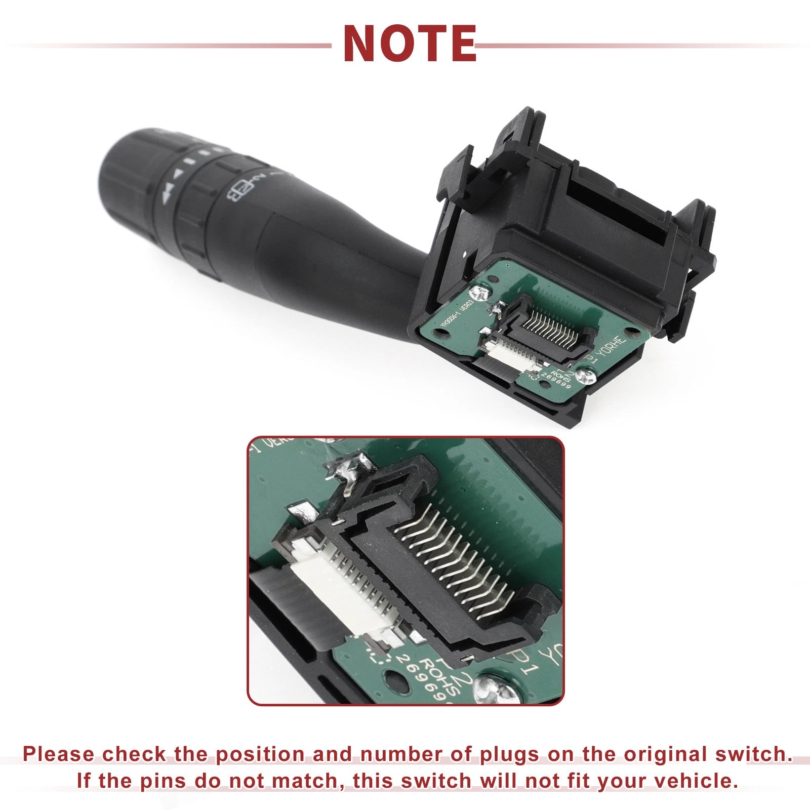 Front Windshield Wiper Switch for Ford Explorer (2011–2015) No.DB5Z17A553A B