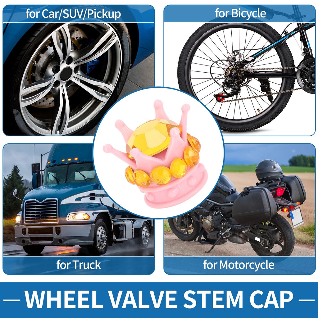 Tire Valve Stem Caps Wheel Valve Cap Replacement for Car SUV RV (4pcs)