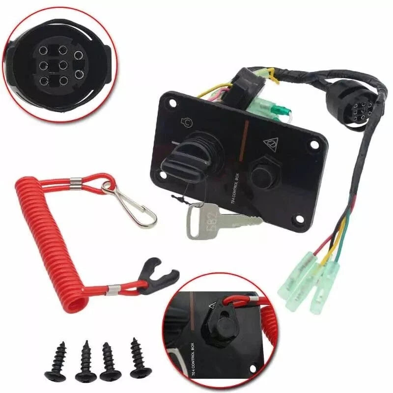 Key Switch Assembly Panel for Yamaha Outboard (704-82570-12-00)
