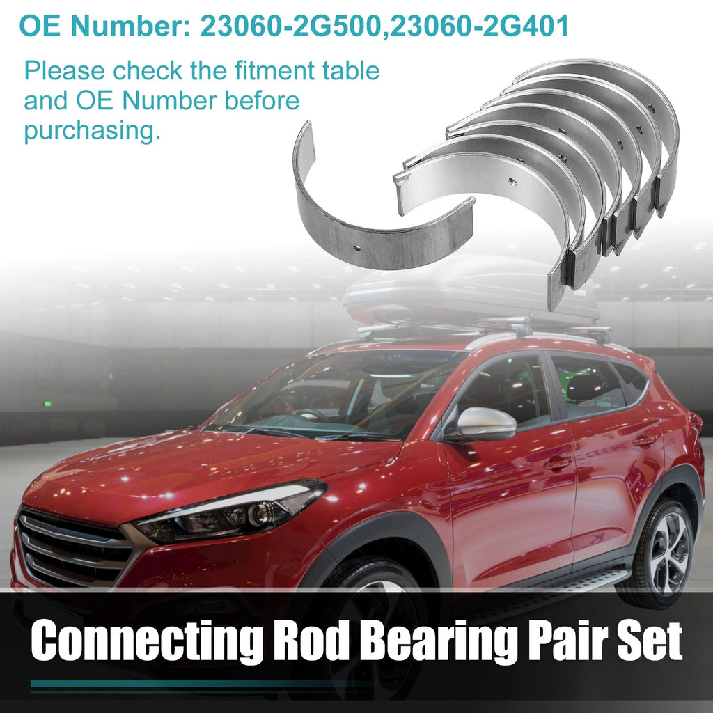 8 Pcs Connecting Rod Bearing Set Replacement for Hyundai Santa Fe (2012–2018)