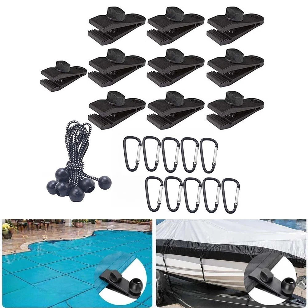Robust Tarp Clip for Heavy Duty Tent and Canopy Fastening