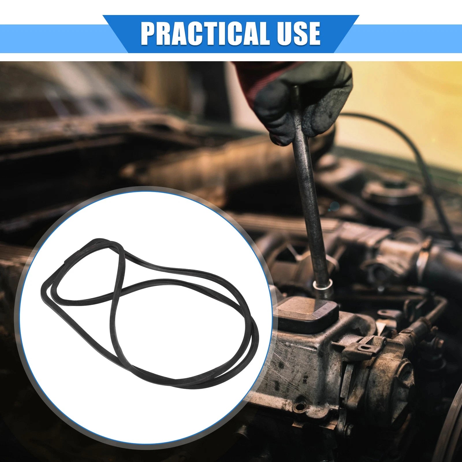 Valve Cover Gasket Replacement for Dodge Ram Truck (1999–2002) Rubber