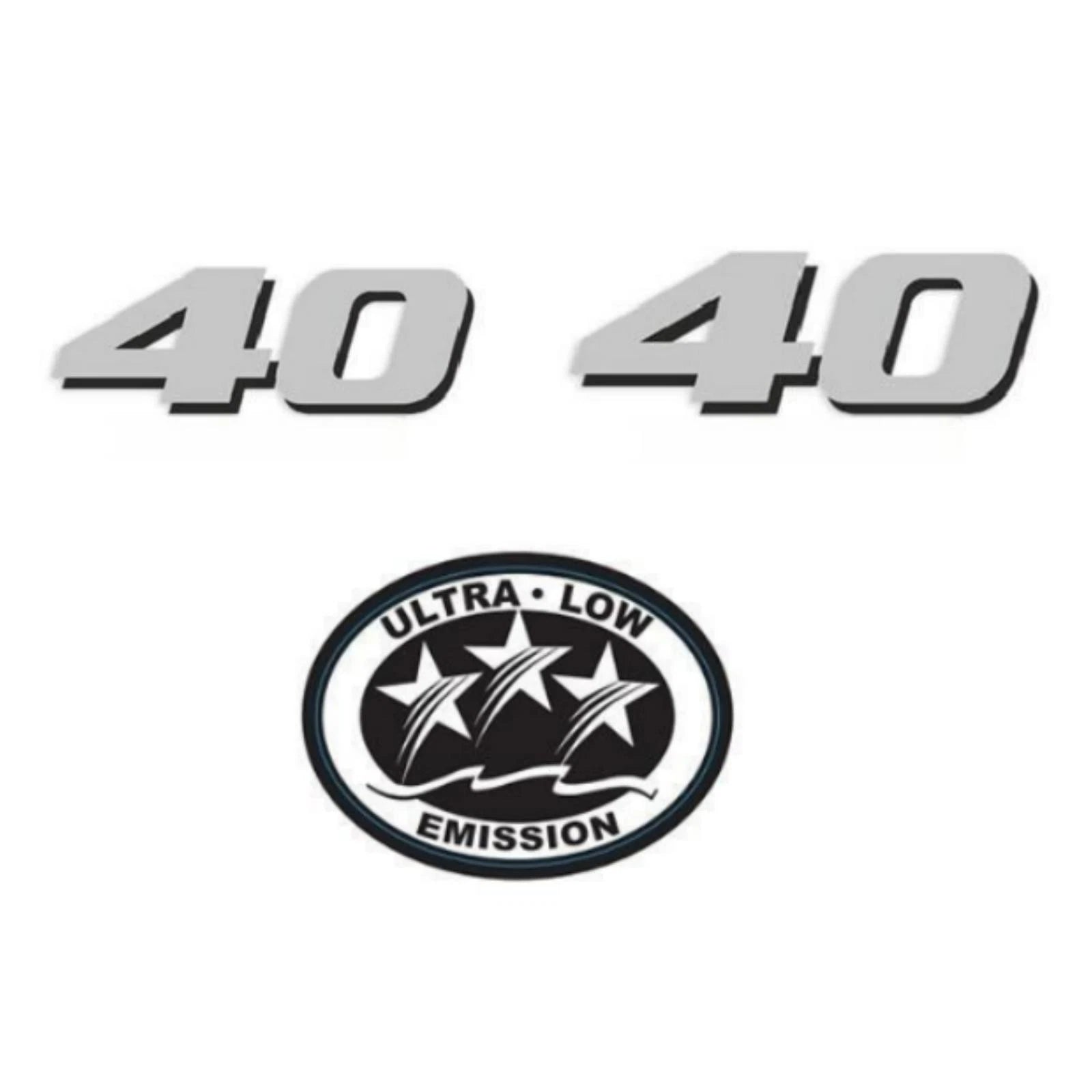 40 HP Horsepower Label Decal Sticker for Yamaha Outboard (4-Str)
