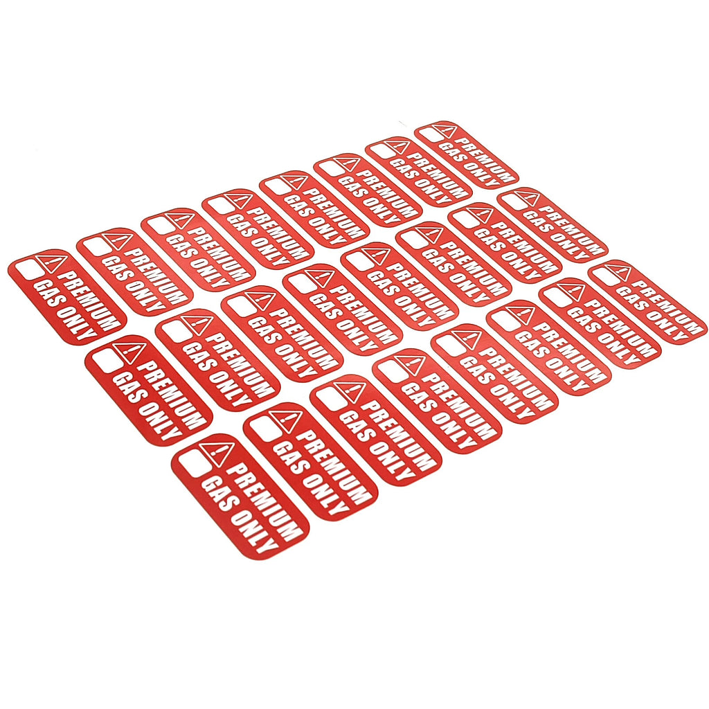 24pcs Gas Only Stickers for Cars Motorcycles Boats & Tools