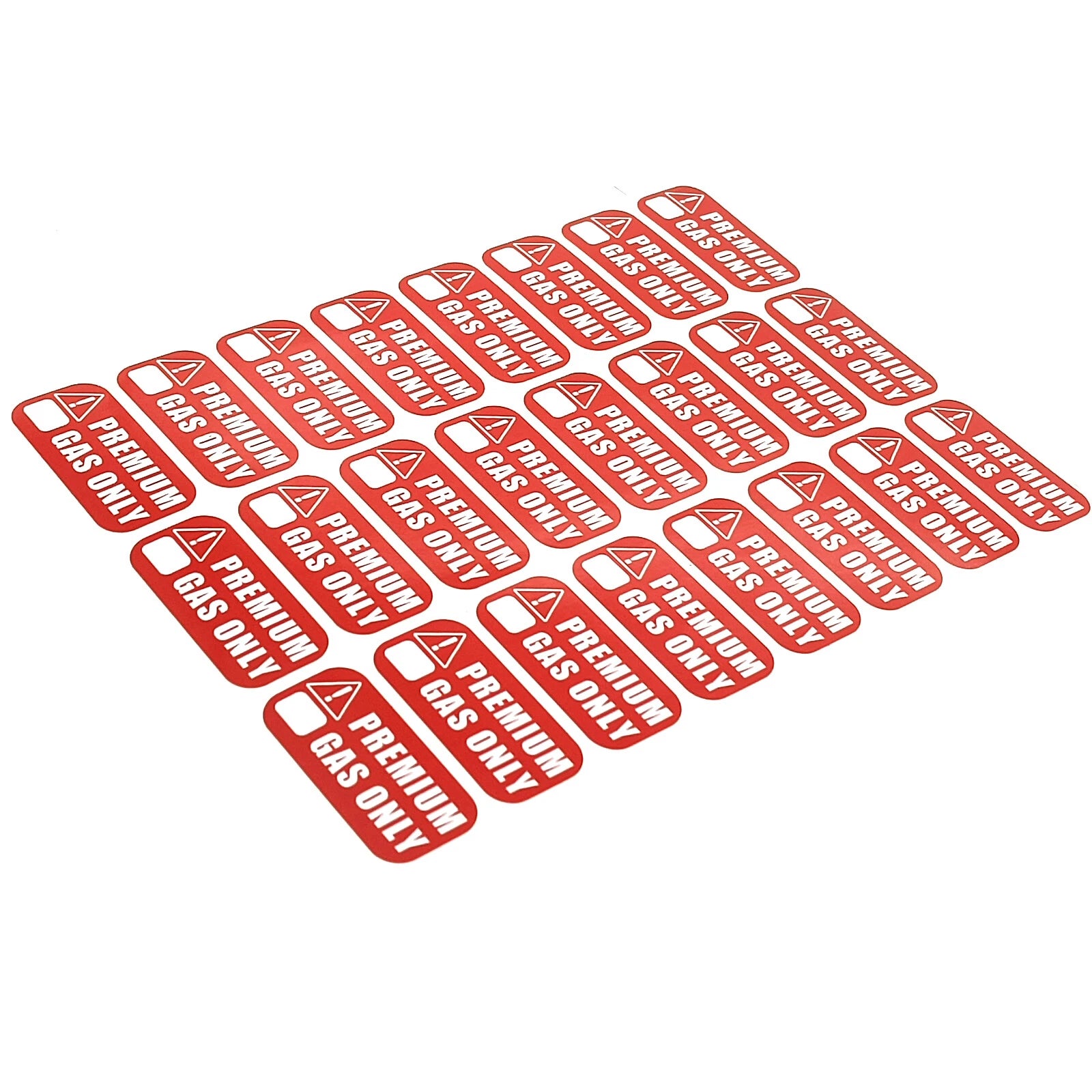 24pcs Gas Only Stickers for Cars Motorcycles Boats & Tools