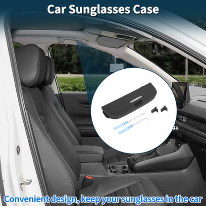 Car Sunglasses Case Eyeglasses Holder for Toyota Prado (2021–2023) Black