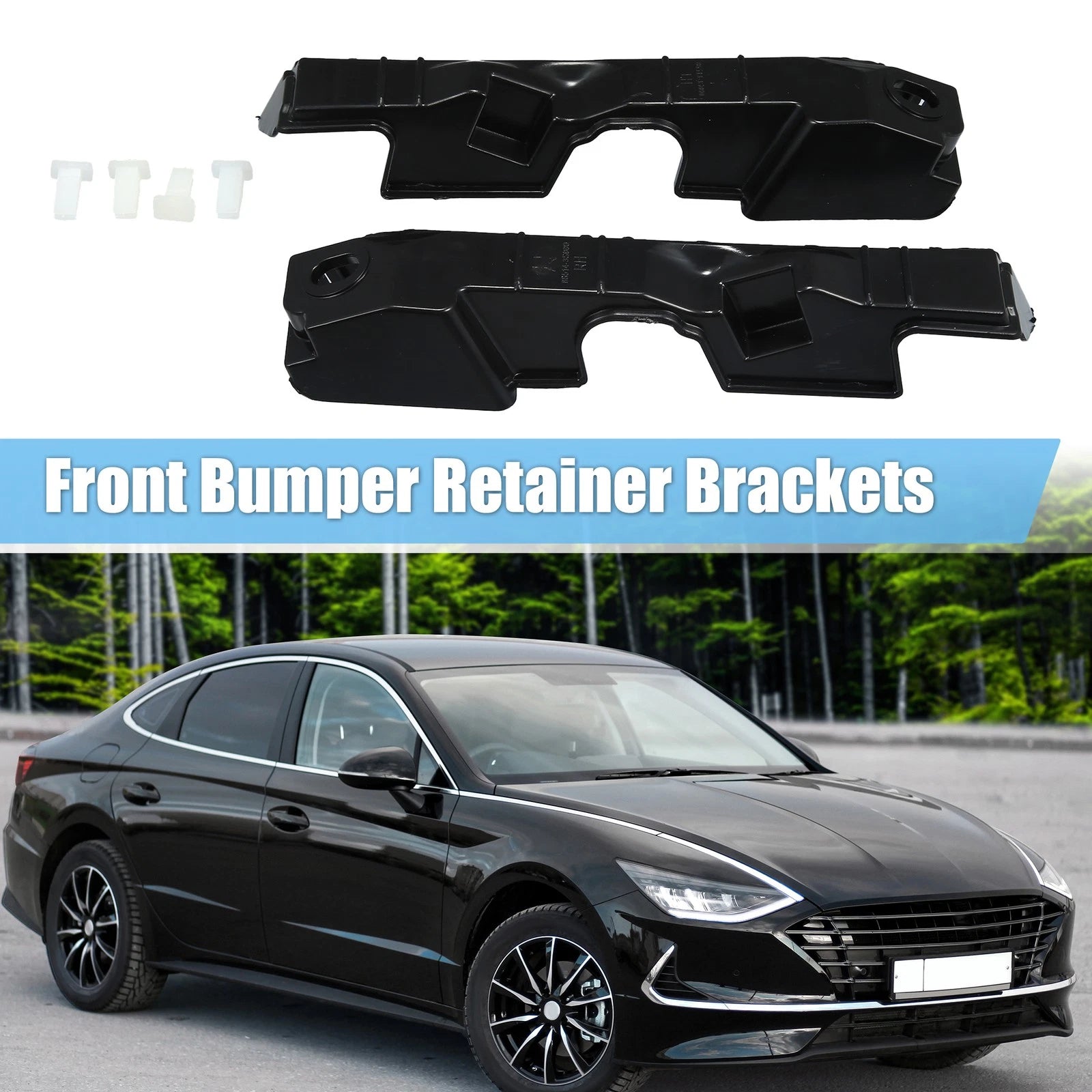 Front Bumper Bracket Pair Replacement for Hyundai Sonata (2011–2015)