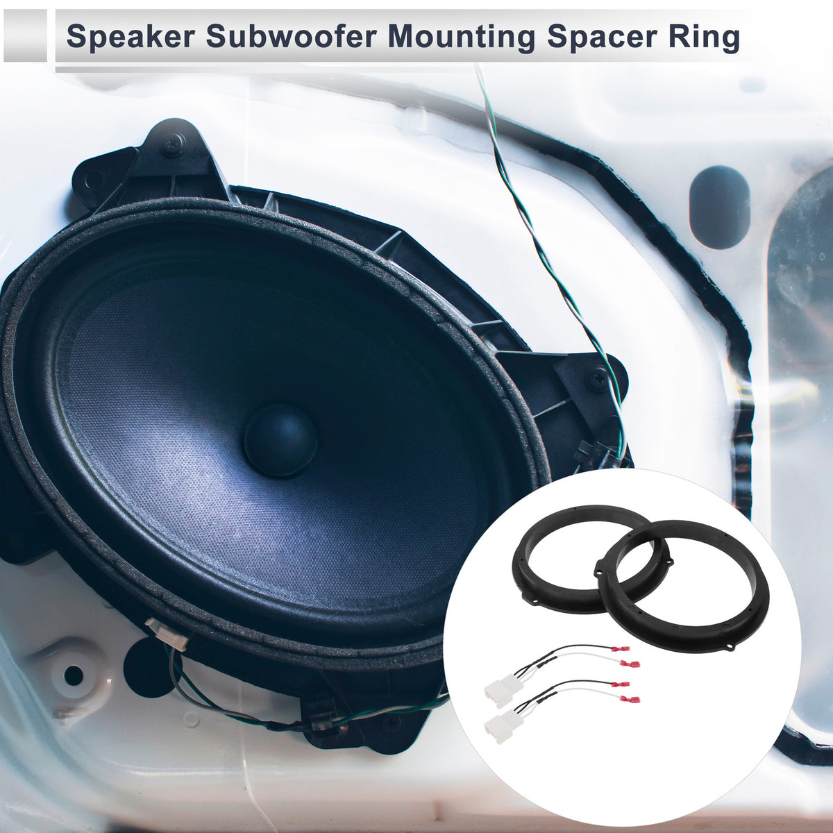 Tweeter Speaker Spacer Adapter for Ford Focus 6.5 Inch Speaker 2 Set (—)