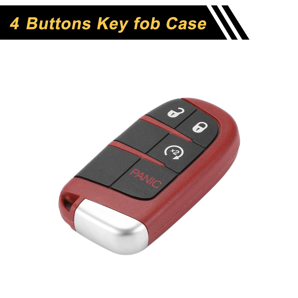 Key Fob Shell Case 4 Button Replacement for Dodge Charger (2020–2023)