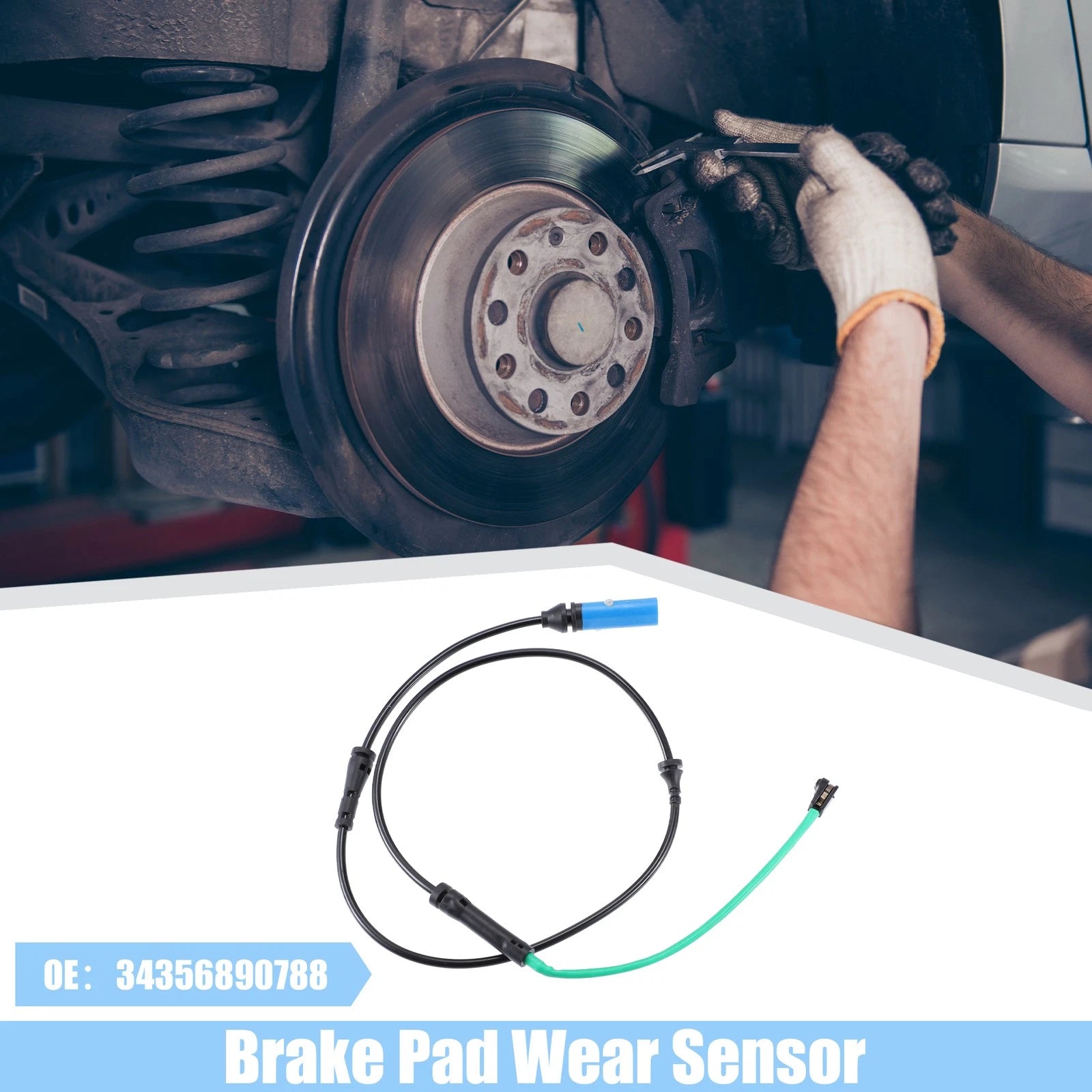 Brake Pad Sensor Front Disc Brake Wear Indicator for BMW 740i (2002–2008)