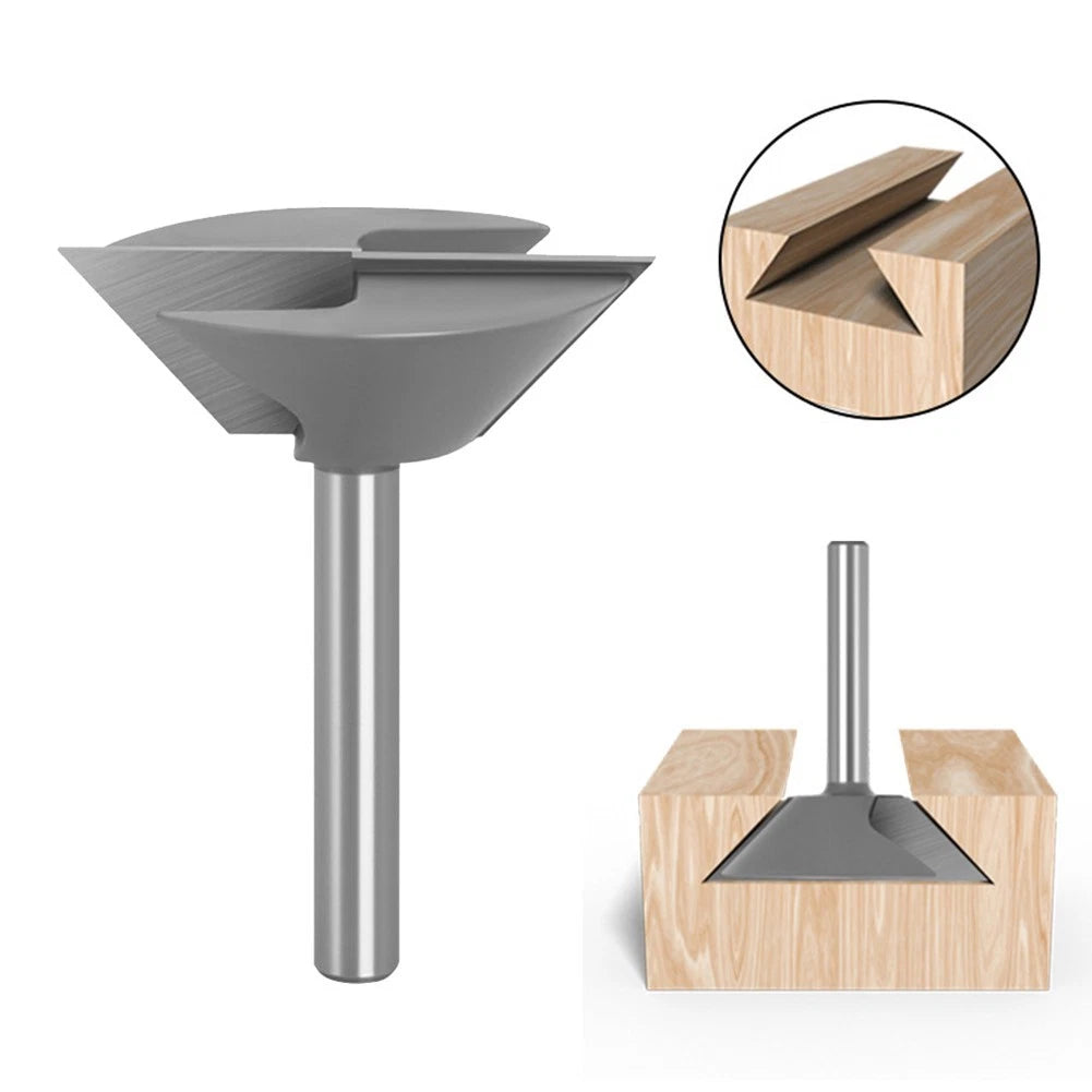Router Bit Cutter for Dovetail Drawer Engraving (8mm, 600 Grit)