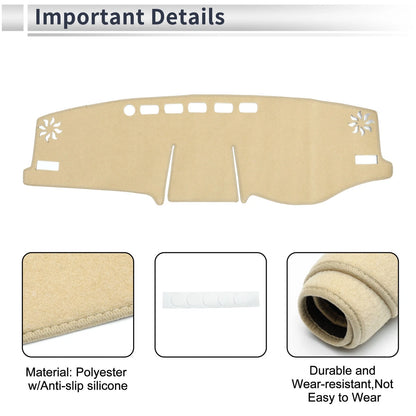 Dashboard Dash Cover Mat for Toyota RAV4 XA50 2020–2024 Beige Sun Shield