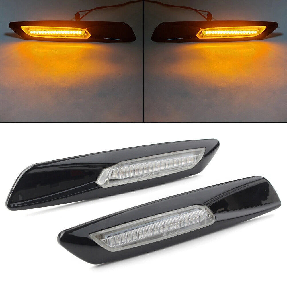 Carbon Amber LED Side Marker Light for BMW 1 3 5 Series (E60 E61 E91 E92 E93)