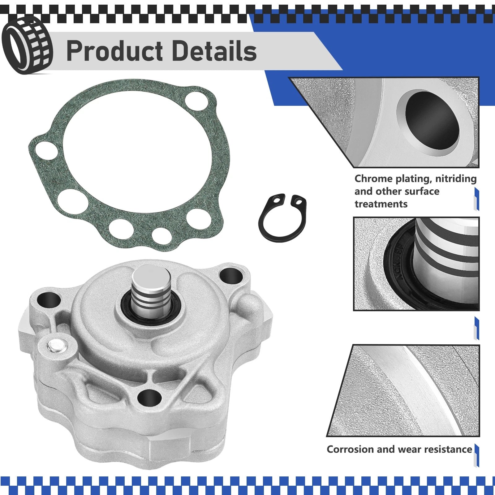 Oil Pump and Gasket for Yamaha Raptor 660R YFM660R SE LE (2001–2005)
